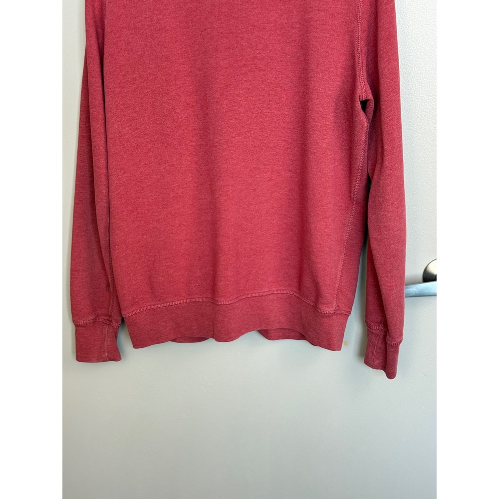Polo Jeans Co Ralph Lauren Zip Hoodie Mens XL Red Cotton Blend Distressed Logo - Picture 7 of 10